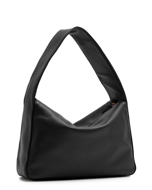Khaite Black Elena Leather Shoulder Bag
