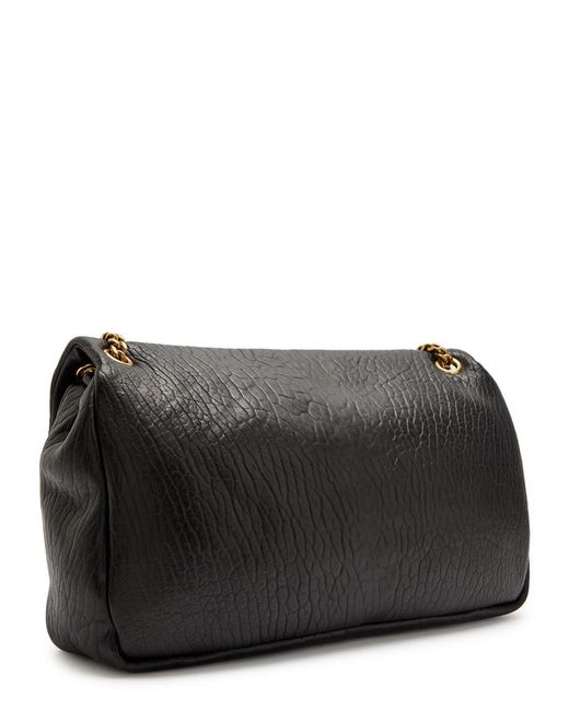 Saint Laurent Black Calypso Large Padded Leather Shoulder Bag