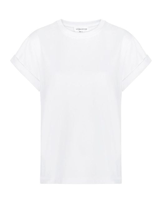 Victoria Beckham White Tilly Cotton T-Shirt