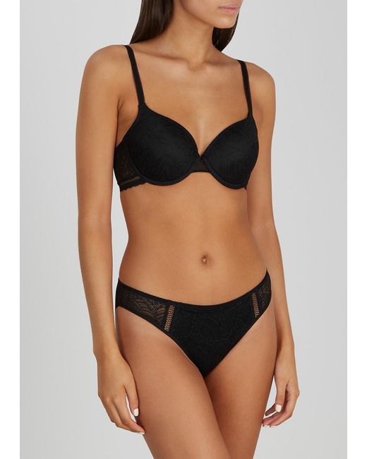 Simone Perele Black Simone Perele Comete Lace Briefs, Briefs, Lace Front Panel