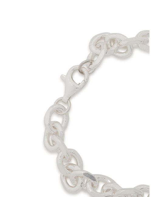 Twojeys White Icon Sterling-Plated Chain Bracelet for men