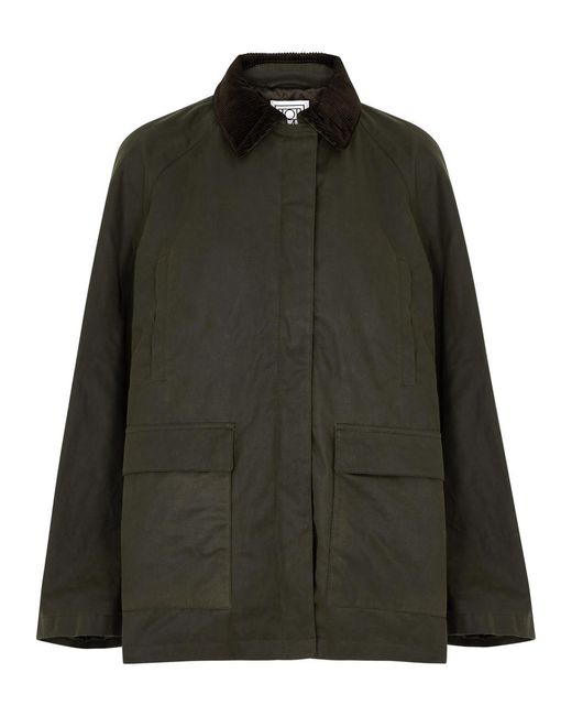Totême  Green Totême Country Waxed Cotton Jacket