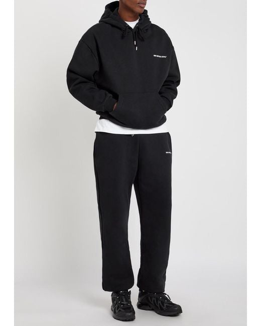 MKI Miyuki-Zoku Black Uniform Hooded Cotton-Blend Sweatshirt for men