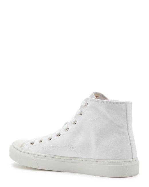 Vivienne Westwood White Orb-print Canvas High-top Sneakers