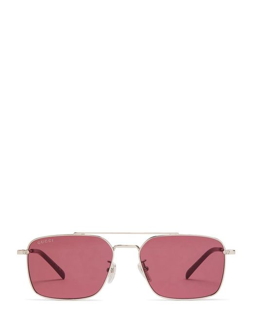 Gucci Pink Aviator-Style Sunglasses for men