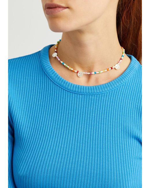 Roxanne First Multicolor Disco Pearl And Beaded Necklace