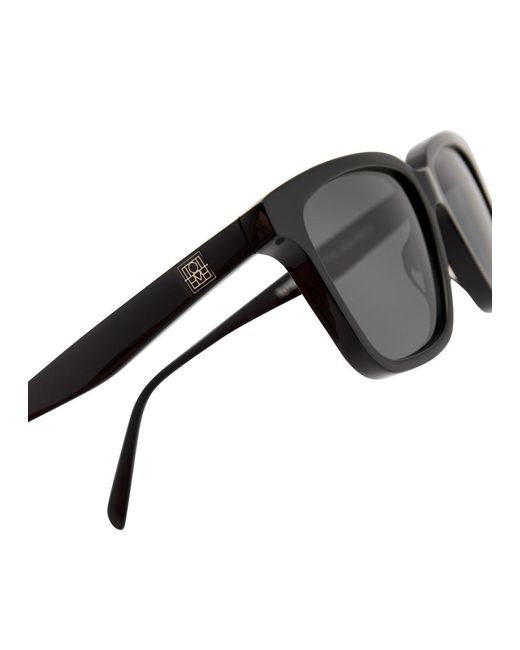 Totême  Black Wayfarer-Style Sunglasses
