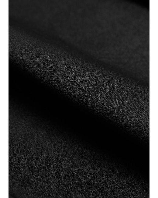 Jonathan Simkhai Black Raven Leather Midi Pencil Skirt