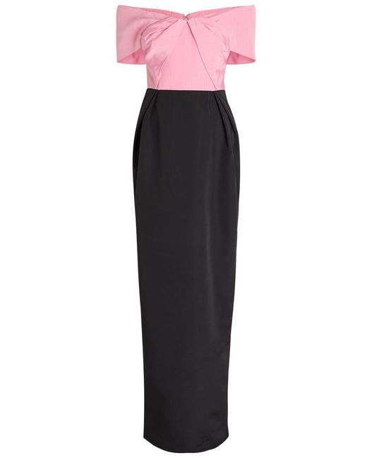 midi black strapless dress REBECCA VALLANCE Cupids Bow Midi Dress main image 0