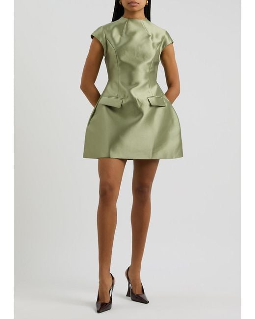 Odd Muse Green The Ultimate Muse Crepe Mini Dress