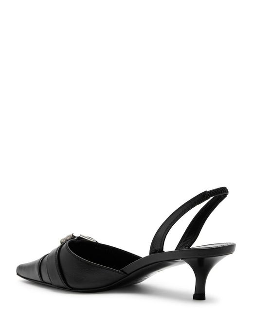 Givenchy Black Voyou Leather Slingback Pumps