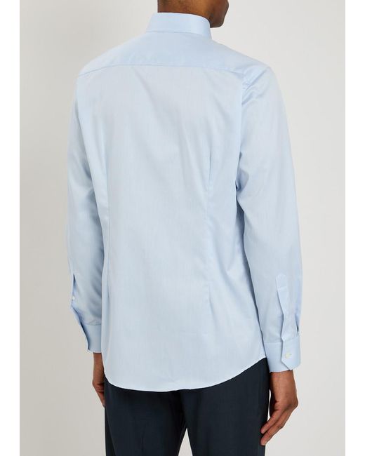 Eton of Sweden Blue Cotton-Twill Shirt for men