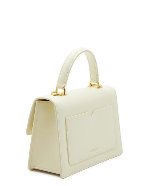 Off-White Jitney 1.4 Arrow Flap Leather Top-Handle Bag