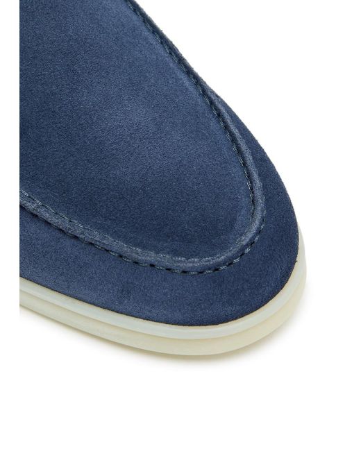 Aurélien Blue City Suede Loafers for men