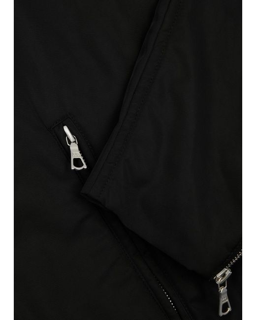 Dries Van Noten Black Vermont Nylon Bomber Jacket for men