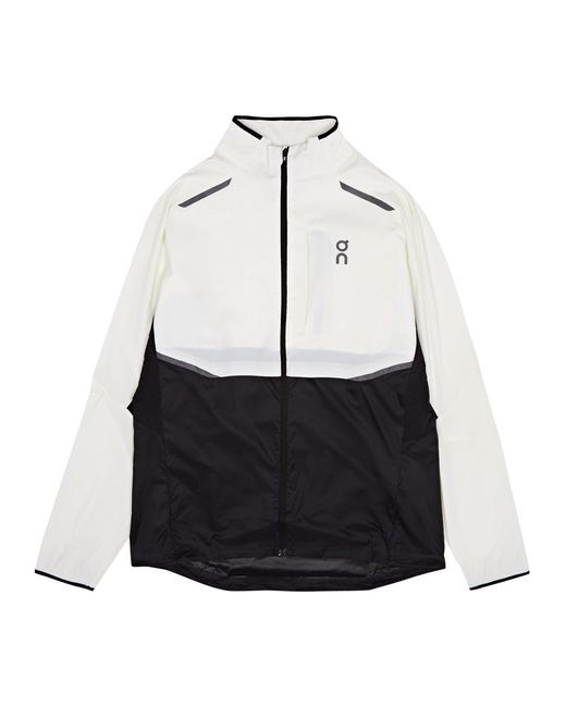 On Shoes White Weather Panelled Shell Jacket for men