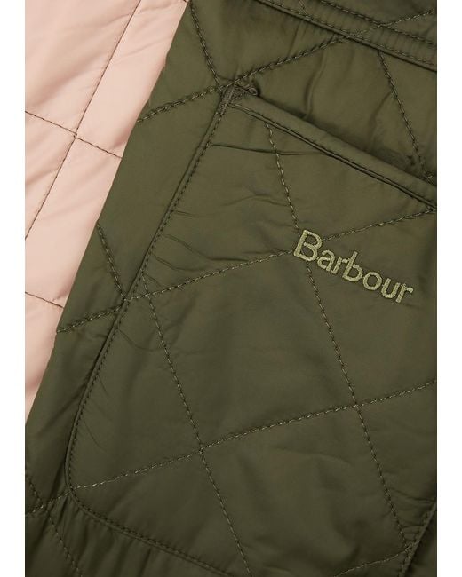 Barbour Green Deveron Quilted Shell Jacket