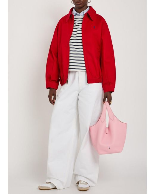 Polo Ralph Lauren White Striped Cotton Top