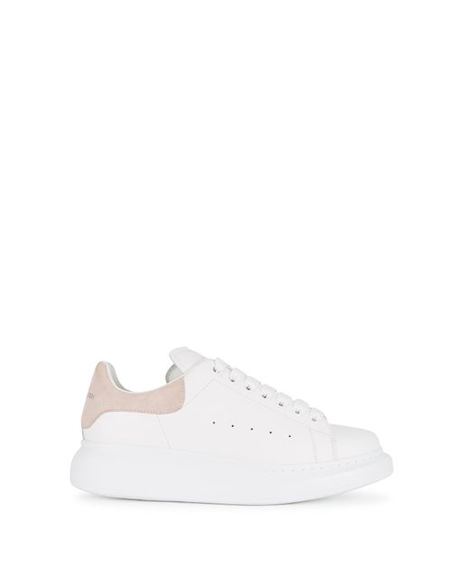 Alexander McQueen White Oversized Leather Sneakers