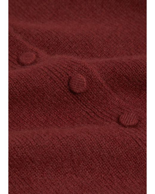Reformation Red Clara Cashmere Cardigan