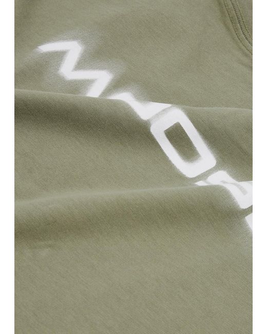 Moose Knuckles Green Maurice Logo-print Cotton T-shirt for men