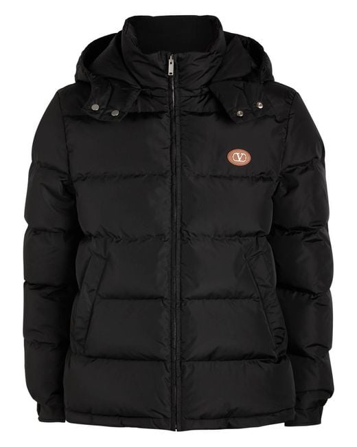 Valentino Garavani Black Padded Shell Jacket for men