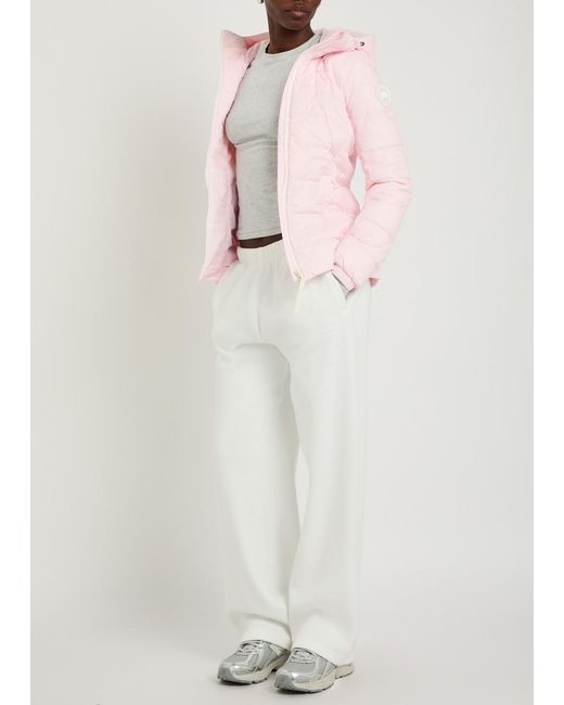 Canada Goose Pink Abbott Hooded Padded Shell Jacket