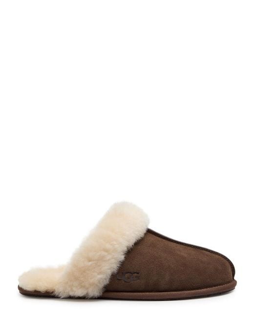 Ugg Brown Scuffette Ii Suede Slippers