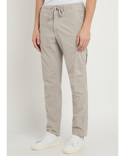 Polo Ralph Lauren Natural Tapered-Leg Corduroy Cargo Trousers for men