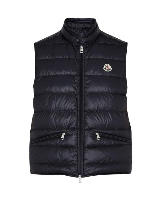 Moncler Blue Gui Quilted Shell Gilet for men