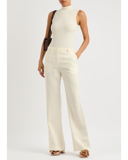 Spanx White Suit Yourself Ribbed Stretch-Jersey Bodysuit