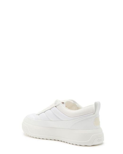 Moncler White Altive Quilted Leather Sneakers for men