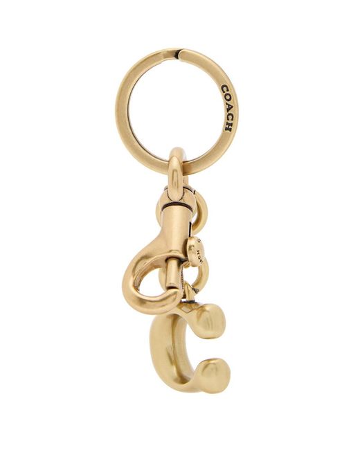 COACH Metallic Logo Bag Charm