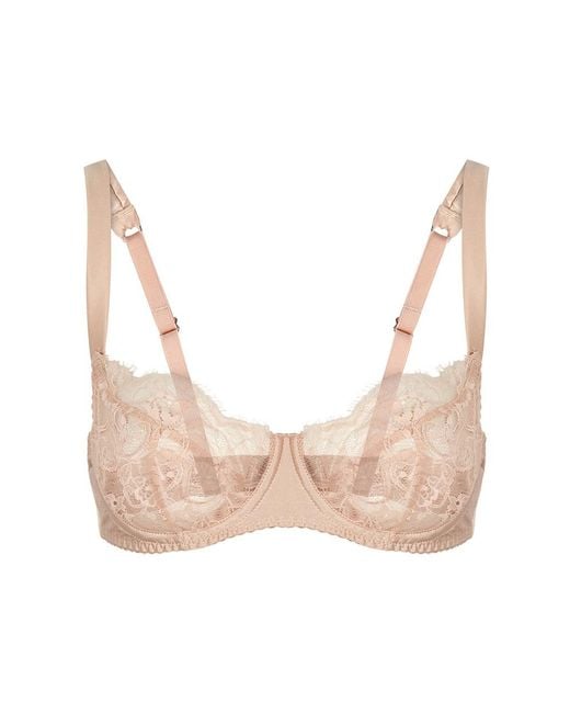 Fleur Of England Pink Signature Lace Balcony Bra