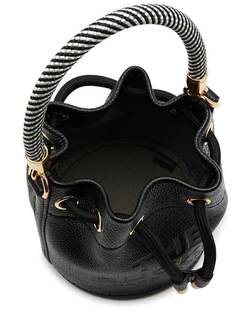 Marc Jacobs Black The Bucket Mini Leather Bucket Bag