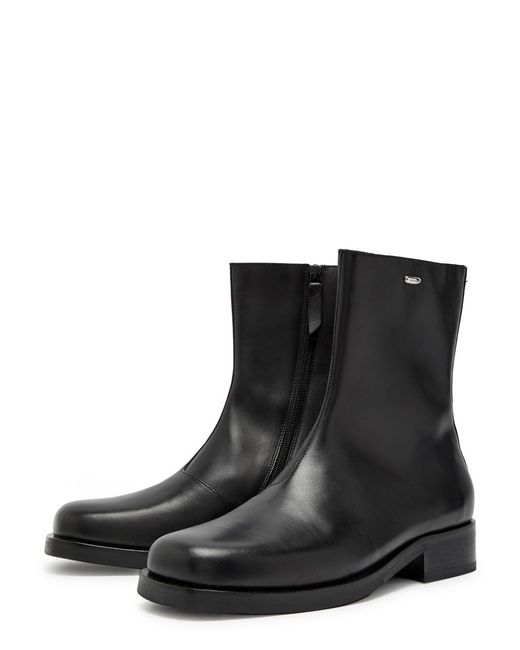 Our Legacy Black Camion Leather Ankle Boots for men