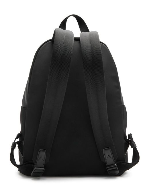 Moncler Black Pierick Canvas Backpack for men