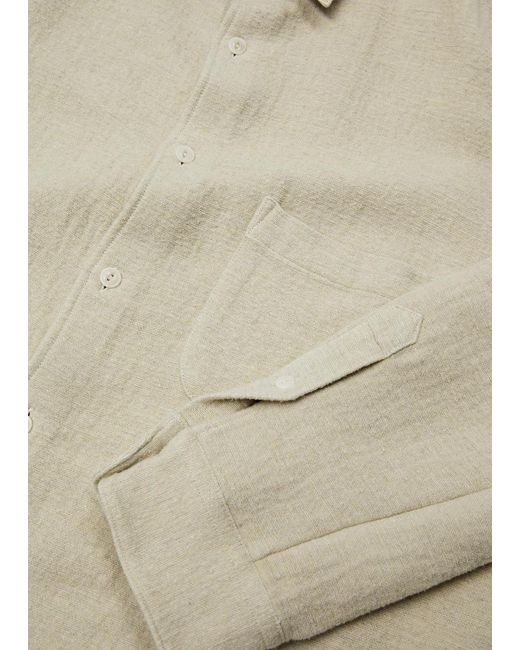 YMC Natural Curtis Bouclé Cotton-blend Shirt for men