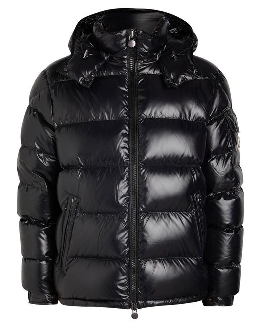 Moncler Black Maya Padded Shell Jacket for men