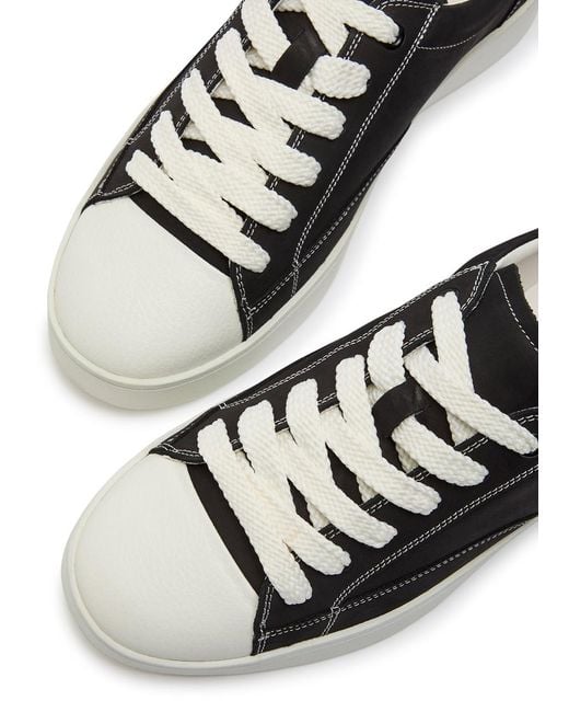 Jude Llow Black Nico Panelled Nubuck Leather Sneakers for men