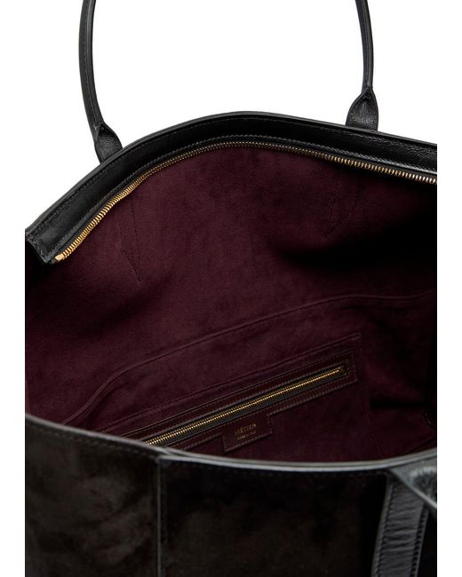 Metier Black Incognito 42 Suede Tote Bag
