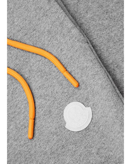 Moncler Gray Logo Cotton Sweatpants for men