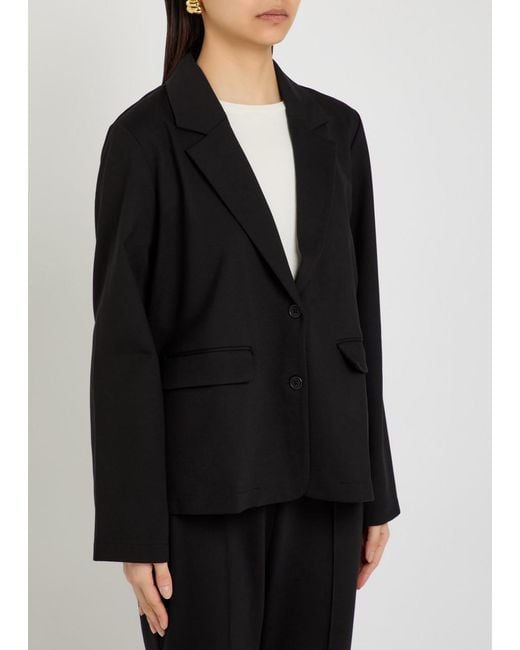 Eileen Fisher Black J Easy Jersey Blazer