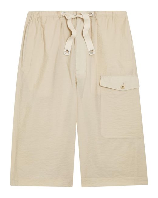 Lemaire Natural Cotton-Blend Cargo Shorts for men