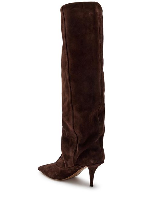 Paris Texas Brown Ines 75 Suede Knee-High Boots