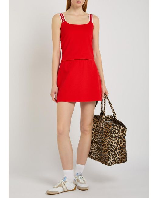 Spense Red Court Piqué Ponte Top
