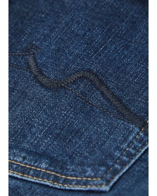 7 For All Mankind Blue Slimmy Stretch-Denim Jeans for men