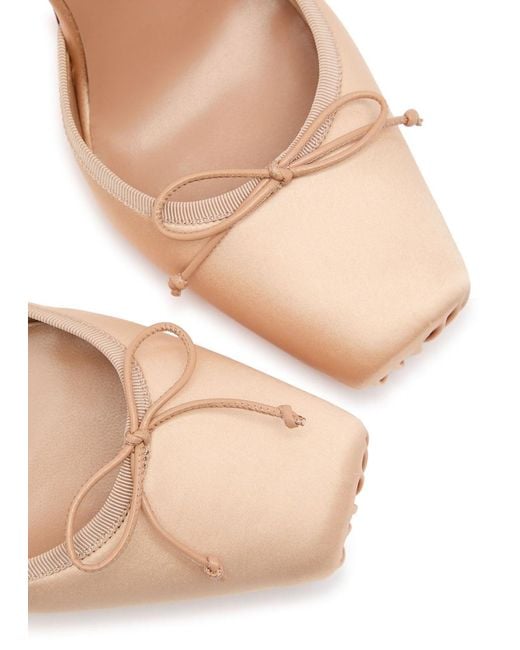 Christian Louboutin Pink Cassia Lace Up 100 Satin Pumps