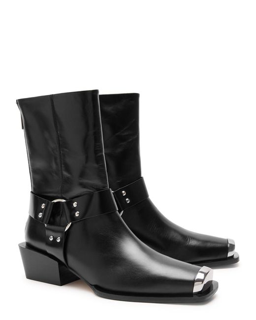 Aeyde Wayne 45 Leather Ankle Boots in Black | Lyst