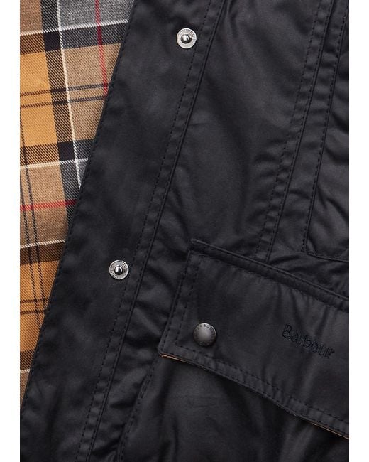 Barbour Black Beadnell Waxed Cotton Jacket